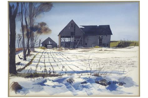 Sam Hageman Twentieth Century Winter Farm Scene 1541603