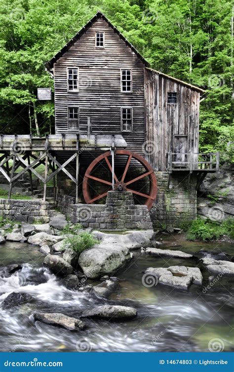 Glade Creek Grist Mill Stock Image Image Of Appalachia 14674803