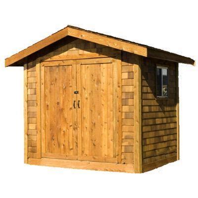 Just look at your garage! Premium Cedar Shed 8 ft. x 10 ft. Wood Premium Shingle ...
