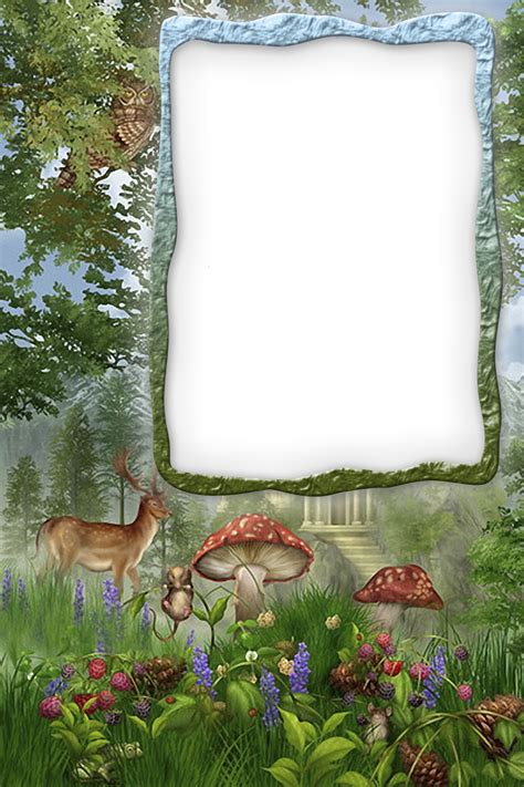 Transparent Forest Frame | Clip art borders