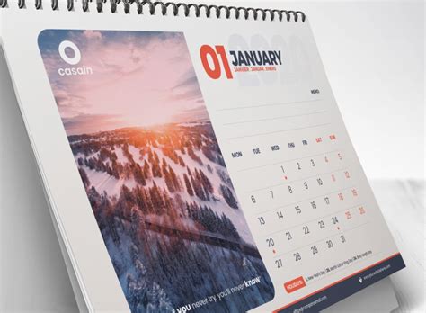 Desk Calendar 2020 By Dalibor Stankovic On Dribbble