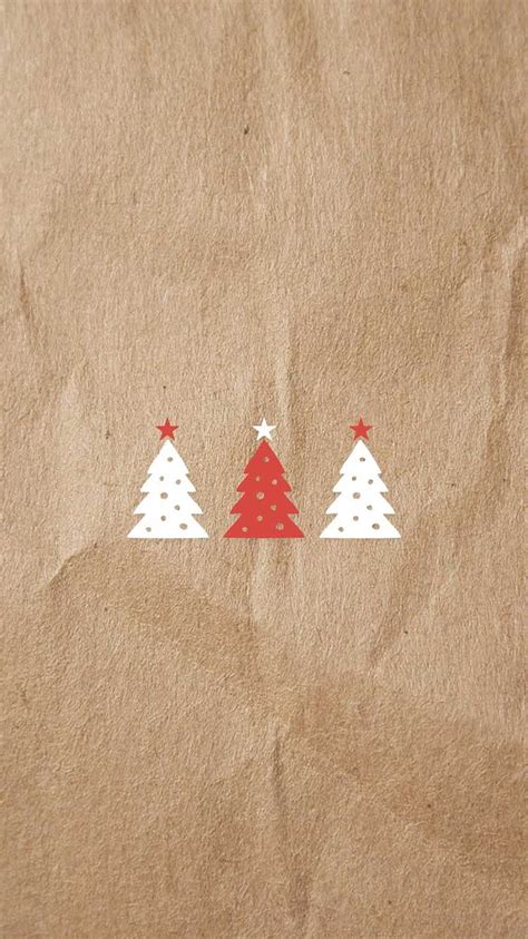 Red And White Christmas Tree Vector Iphone 6 6s Holiday Hd Phone