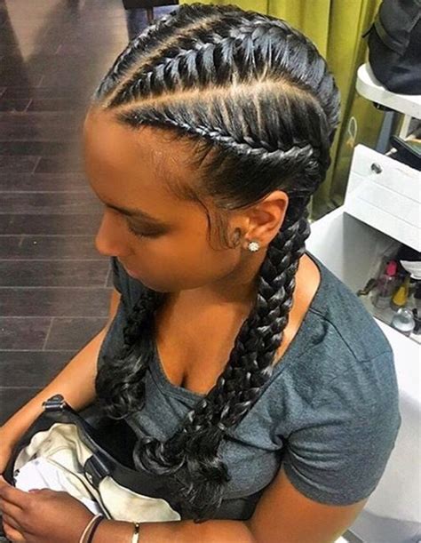 A perfect option with braids for long hair. Pin on hair