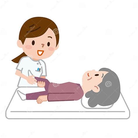 Illustration Of Rehab Massage Stock Vector Illustration Of Cartoon Medical 128023049