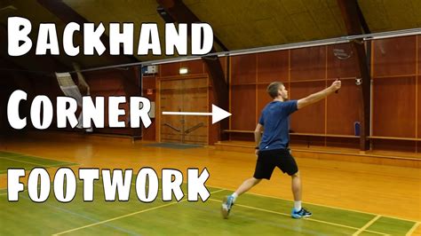 Badminton Backhand Footwork Step By Step Youtube
