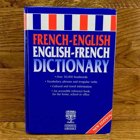 French-English Dictionary by Geddes & Grosset(Paperback) for sale ...