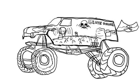 grave digger coloring pages  getcoloringscom  printable colorings pages  print  color