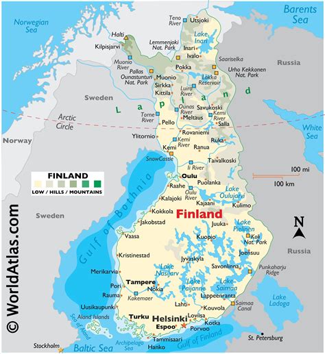 Karta Finland Finland Europe According Once Plan Single Geography