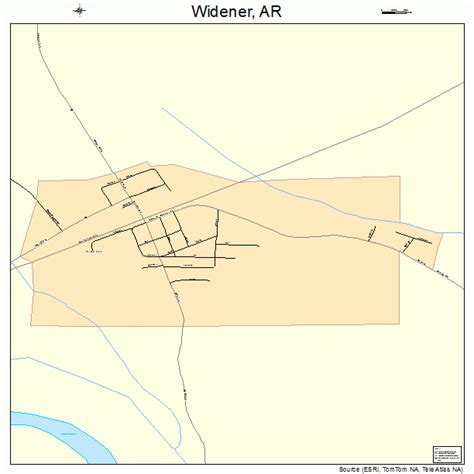 Widener Arkansas Street Map 0575560