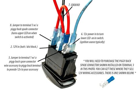 Wiring a 3 way dimmer in a single pole application (with wire leads). Lighted Rocker Switch Wiring Diagram