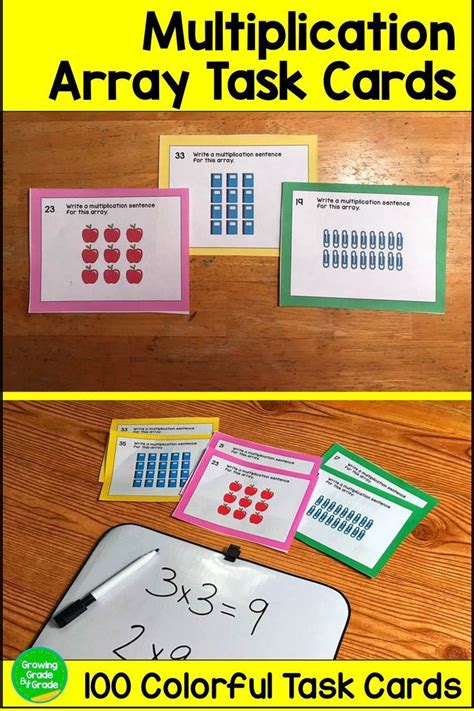 Yesterday, i blogged about the number of the day posters that one of the presenters at camt displayed. Arrays and Area Model Multiplication Task Cards ...