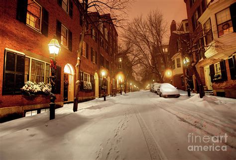 Winter In The Beacon Hill Neighborhood Of Boston Photograph By Denis