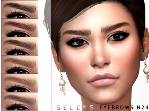 The Sims 4 Custom Content Eyebrows Honpeak