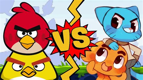 Mugen Red Birdchuck Bird Vs Gumballdarwin Angry Birds Vs The