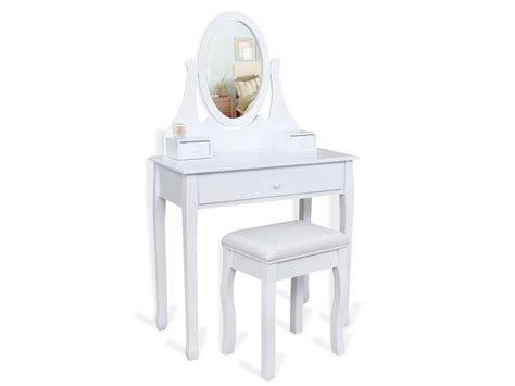 Acquista direttamente online l'arredamento per tutta la tua casa: Coiffeuse table de maquillage en bois avec miroir et ...