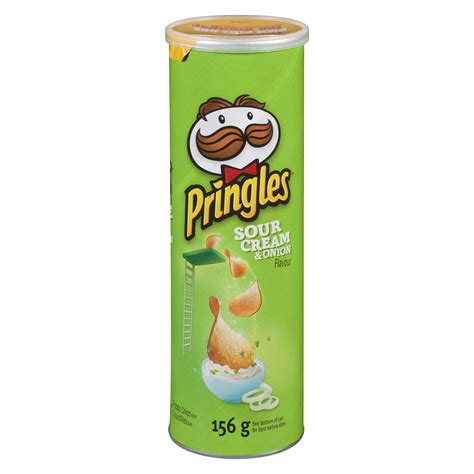 Pringles Potato Chips Sour Cream And Onion Flavour 156 G Powells