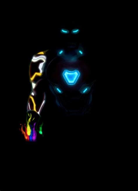 Ironman In Neon Iron Man Fan Art Marvel Art Marvel Iron Man