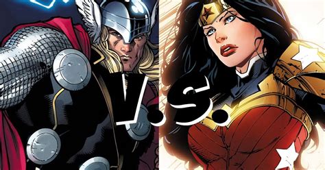 Cara A Cara Thor Vs Wonder Woman ~ Nación De Superhéroes