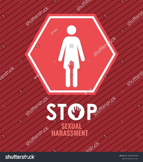 Sexual Offend Card About Stop Haressment Stock Vector Royalty Free 2045079794 Shutterstock