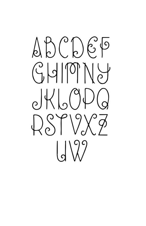 Transparent Lettering Alphabet Fonts Doodle Lettering Creative