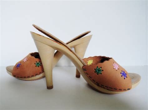 Vintage Candies Shoes High Heel1970s Size 7 Leather Candies Etsy