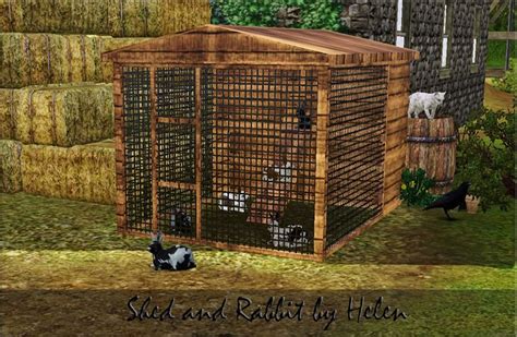 Helen Sims Ts3 Shed And Rabbit