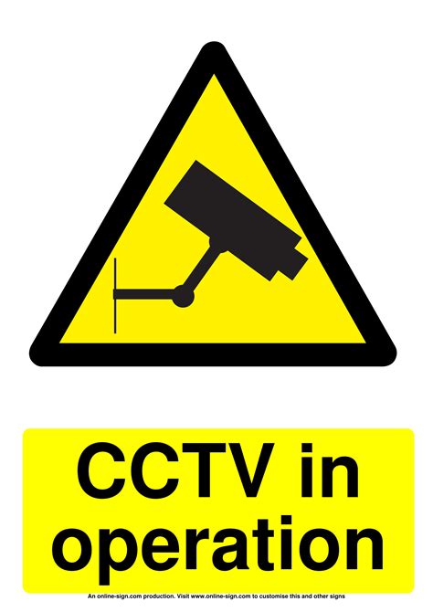 Cctv Signs Poster Template