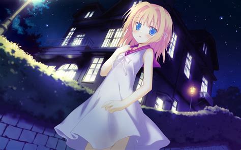 Blonde Hair Blue Eyes Blush Braids Building Dress Favorite Game Cg