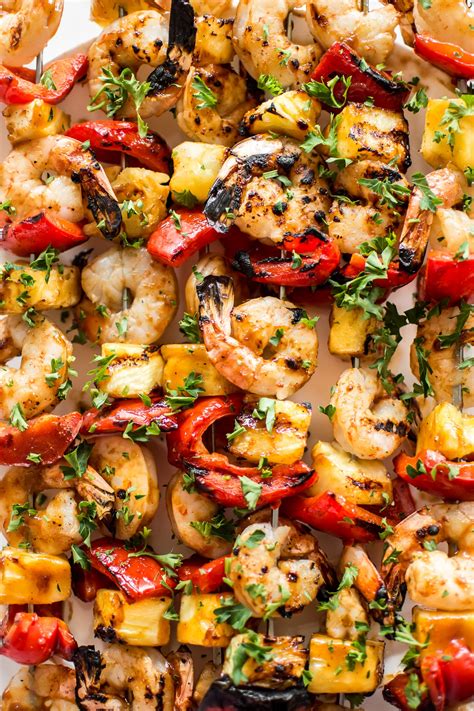 Get your grill ready, this week i bring you shrimp skewers, perfect for summer grilling. Pineapple Shrimp Skewers Recipe • Salt & Lavender