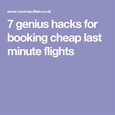 7 Genius Hacks For Booking Cheap Last Minute Flights Cheap Last