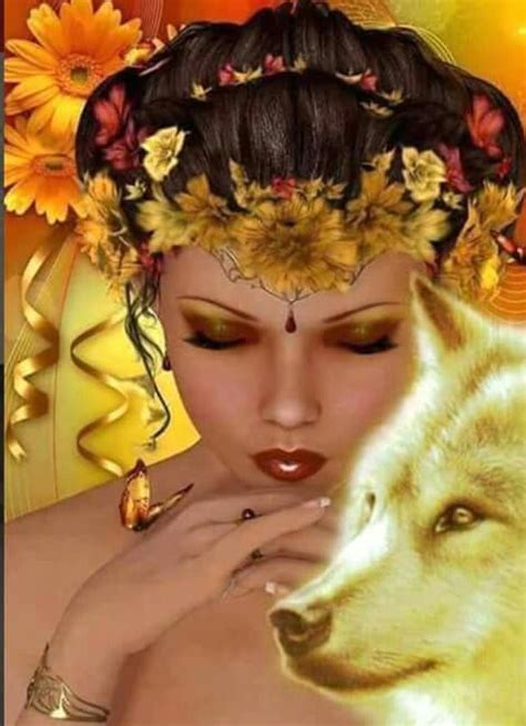 Pin By Kimberly Montague On She And Her Wolf Digital Art Fantasy