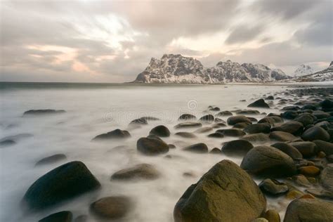 Utakleiv Beach Lofoten Islands Norway Stock Image Image Of Nature