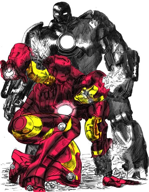 Iron Man Vs Iron Monger Colored By Philliecheesie On Deviantart