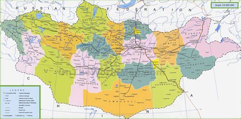 Mongolia Political Map