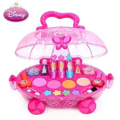 Childrens Cosmetics Set Girl Suitcase Princess Makeup Box Disney