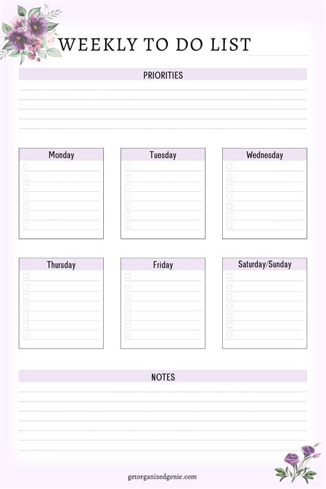 Weekly To Do List Template How To Make A Weekly To Do List