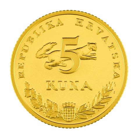 Special Gold Croatian Five Kuna Coins Released Croatia Week