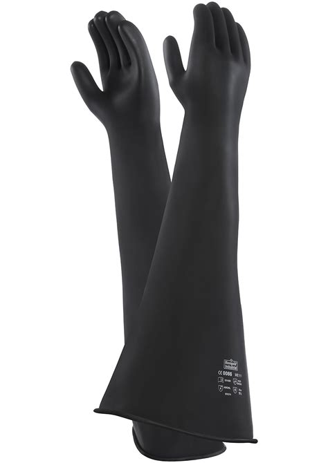 Ansell Emperor Me107 Chemical Gloves In Latex Natural Rubber Glove
