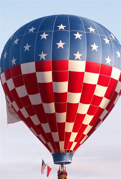 Patriotic Hot Air Balloon  Flying High Hot Air Balloons Pinterest Albuquerque Balloon