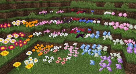 Bushy Hybrid Flowers Screenshots Minecraft Resource Packs Curseforge