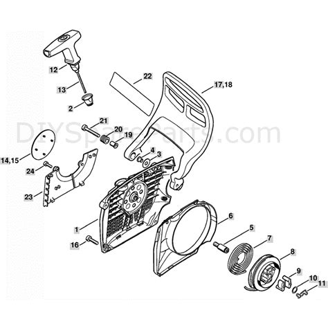 Stihl Ms 362 Chainsaw Ms362 And C Parts Diagram Rewind