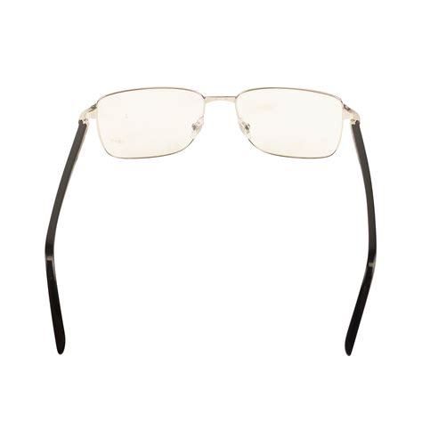 men s ct0040o 008 rectangular eyeglasses silver black cartier eyewear touch of modern