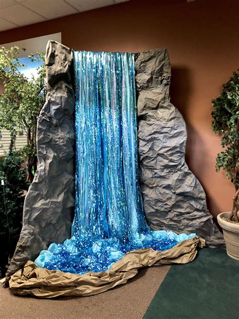 Vbs Waterfall Jungle Decorations Waterfall Decoration Vbs Crafts