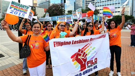 catholic filipinos in hong kong join protest to call for gay and lesbian rights south china