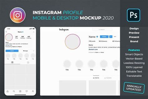 Create Stunning Instagram Profiles With Feingold Shop Mockup