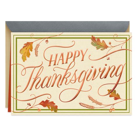 A Day Of Happy Thanksgiving Card Greeting Cards Hallmark