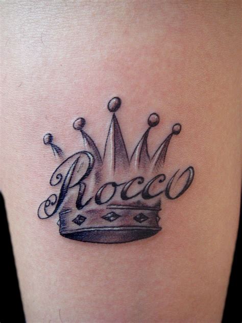 Crown And Name Tattoo Less Than 2inchs Miguel Angel Cust Flickr