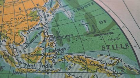 1941 Vintage World Hemispheres Map Etsy