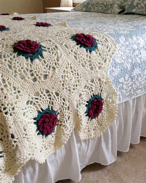 Garden Lace Afghans Crochet Pattern Maggies Crochet