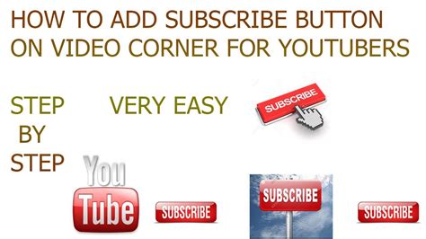 How To Add A Subscribe Button On The Corner Of The Video